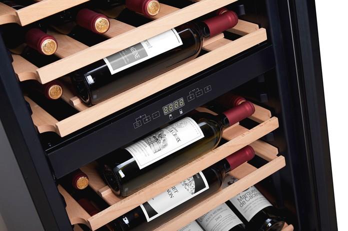 Cavin Polar Collection 51 fritstående vinkøleskab m/2 zoner - Sort Cavin Polar Collection 51 fritstående vinkøleskab m/2 zoner - Sort