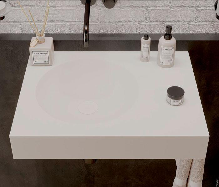 Ideavit Solidnext håndvask t/væg - Uden overløb - Uden hanehul