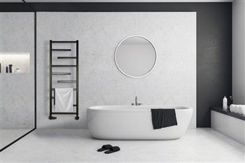 Kriss Sirius håndklædetørrer - 50x80 cm - Mat sort Kriss Sirius håndklædetørrer - 50x80 cm - Mat sort