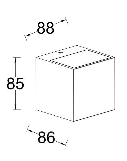 Lutec Gemini udendørs væglampe 8,8 x 8,6 - Mat sort Lutec Gemini udendørs væglampe 8,8 x 8,6 - Mat sort