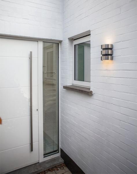 Lutec Architectural Maya udendørslampe til væg m/PIR-sensor - Rustfrit stål