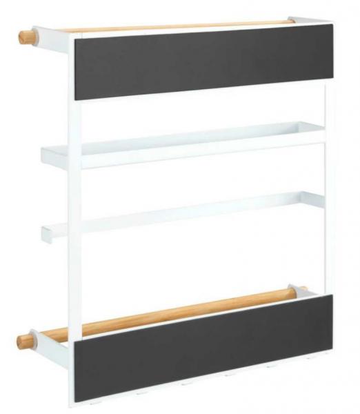 Wenko Magna multifunktionel køkkenhylde t/væg - Sort/bambus Wenko Magna multifunktionel køkkenhylde t/væg - Sort/bambus