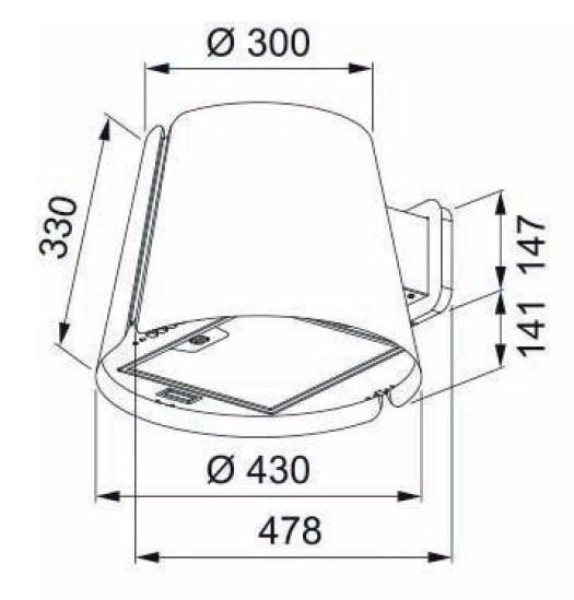 Eico Beat Wall BK Matt emhætte til vægmontering - Sort Eico Beat Wall BK Matt emhætte til vægmontering - Sort