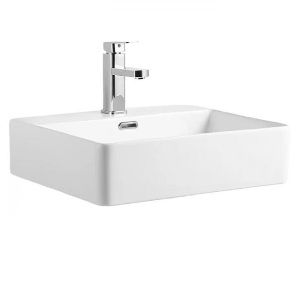 Lavabo Boxo 50 håndvask t/væg eller bord - 1 hanehul Lavabo Boxo 50 håndvask t/væg eller bord - 1 hanehul