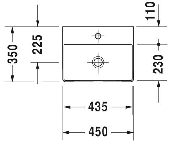 Duravit DuraSquare 45 møbelpakke inkl. mat sort metalkonsol Duravit DuraSquare 45 møbelpakke inkl. mat sort metalkonsol
