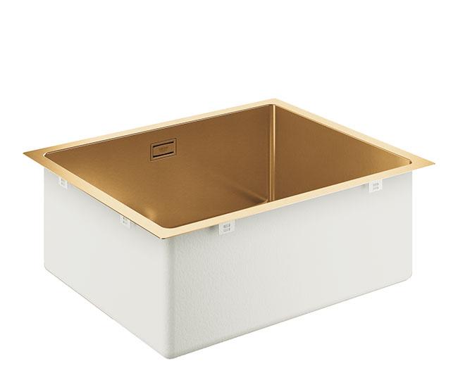 Grohe K700U rustfri st&aring;lvask - B&oslash;rstet Cool sunrise