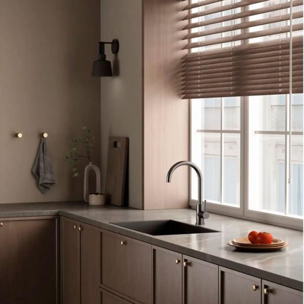 Lavabo Kubus 140 RS Round køkkenarmatur - Gunmetal