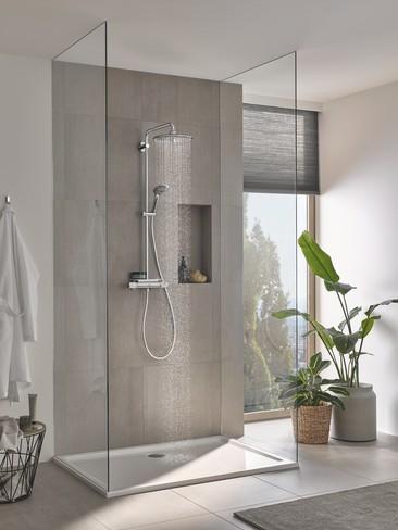 Grohe Vitalio Joy 260 komplet brusesystem m/EasyReach bakke - Krom Grohe Vitalio Joy 260 komplet brusesystem m/EasyReach bakke - Krom