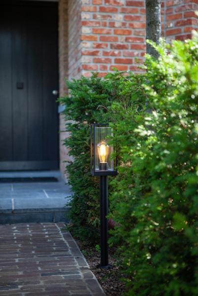 Lutec Tradition Flair udendørs standerlampe - Mat sort