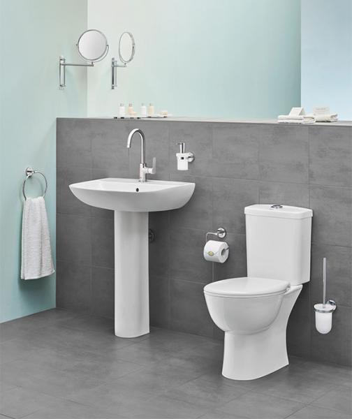 Grohe Bau Cosmopolitan toiletbørste til væg - Krom