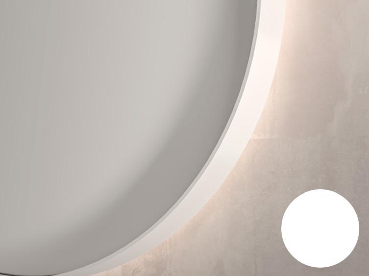 Sanibell Ink SP19 spejl m/lys, varme og sensor 70 x 80 cm - Mat hvid Sanibell Ink SP19 spejl m/lys, varme og sensor 70 x 80 cm - Mat hvid