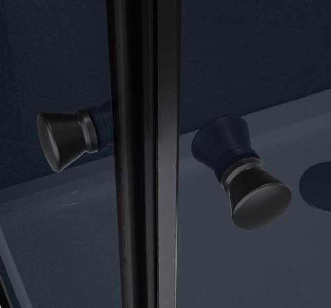 Nortiq brusehjørne 90x90 - Mørkt glas/mat sort Nortiq brusehjørne 90x90 - Mørkt glas/mat sort