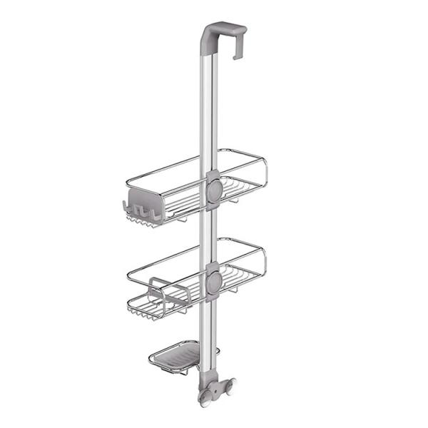 Simplehuman brusehylde til glasdør - Rustfrit stål Simplehuman brusehylde til glasdør - Rustfrit stål