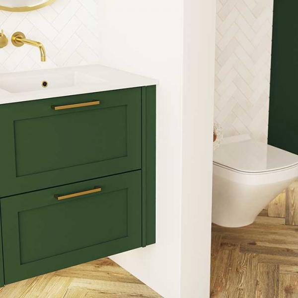 Dansani Luna Classic 180 møbelsæt m/Minore vask og rammefronter - Valgfri farve