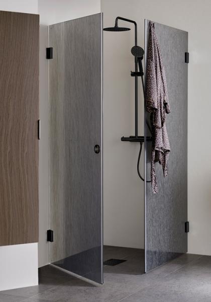 Hafa Infinity bruseniche - Lace glas - Sort - 90x90 cm Hafa Infinity bruseniche - Lace glas - Sort - 90x90 cm