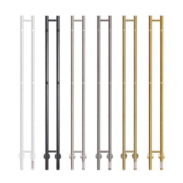 Kriss Twin elektrisk håndklædetørrer 13x148 cm - Mat sort Kriss Twin elektrisk håndklædetørrer 13x148 cm - Mat sort