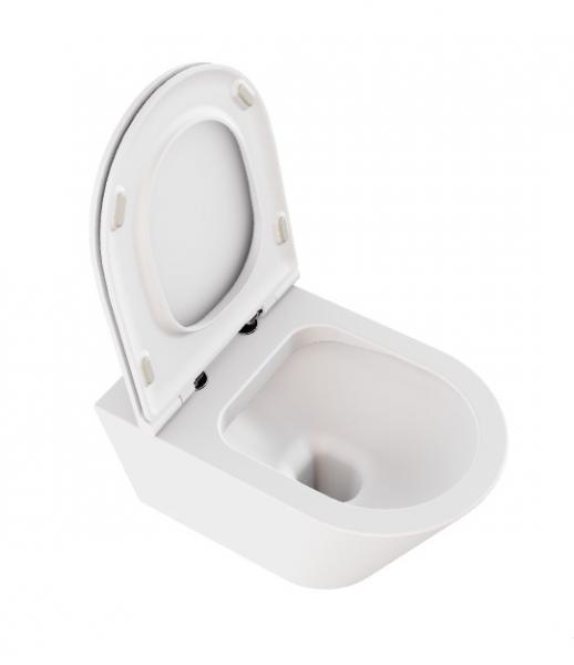 Lavabo Forma rimless v&aelig;gh&aelig;ngt toilet inkl. s&aelig;de og Vortex skyl