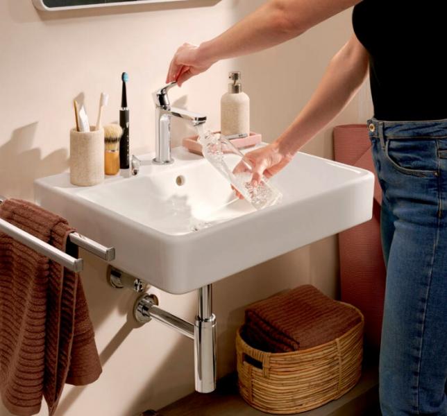 hansgrohe Xanuia Q 60 håndvask t/væg - 1 hanehul hansgrohe Xanuia Q 60 håndvask t/væg - 1 hanehul