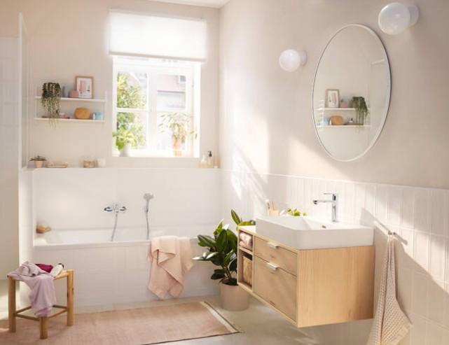 hansgrohe Rebris S 110 håndvaskarmatur m/CoolStart u/bundventil - Krom