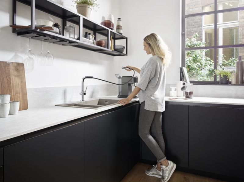 hansgrohe Talis M54 køkkenarmatur m/L-tud og udtræk - Krom