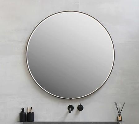 Sanibell Ink SP24 rundt spejl m/lys, varme og sensor Ø60 - Mat sort Sanibell Ink SP24 rundt spejl m/lys, varme og sensor Ø60 - Mat sort