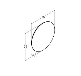 Dansani Corona rundt spejl m/lys - 75 cm Dansani Corona rundt spejl m/lys - 75 cm