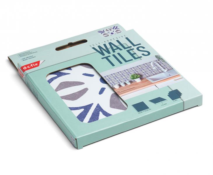 D-C-fix selvklæbende fliser til væg - Cubia blue D-C-fix selvklæbende fliser til væg - Cubia blue