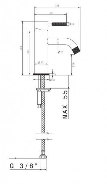 Cassøe Crystal Cut komplet pakke til badeværelset - Mat sort