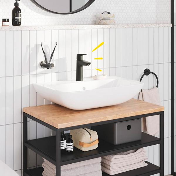 Grohe Start M håndvaskarmatur m/koldstart og push-open bundventil - Mat sort Grohe Start M håndvaskarmatur m/koldstart og push-open bundventil - Mat sort