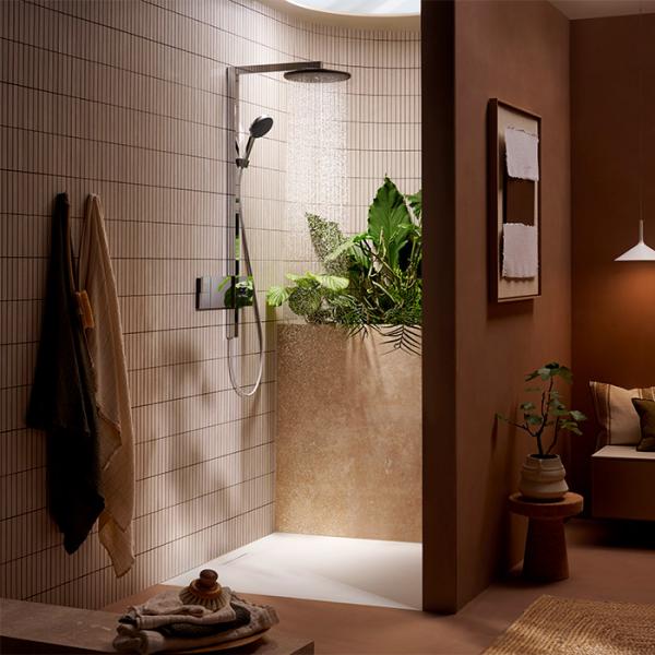 hansgrohe Raindance Alive S Showerpipe 300 1jet m/ShowerSelect Comfort og EcoSmart - Krom