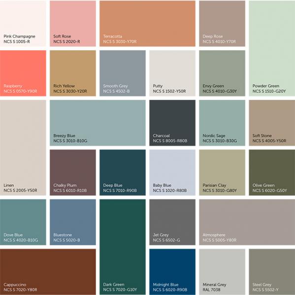 Dansani Luna Classic 60 møbelsæt m/Kantate vask og rammefront - Valgfri farve