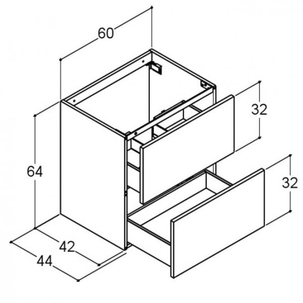 Dansani YOU Urban 120 møbelsæt m/Cube håndvask - Valgfri farve Dansani YOU Urban 120 møbelsæt m/Cube håndvask - Valgfri farve